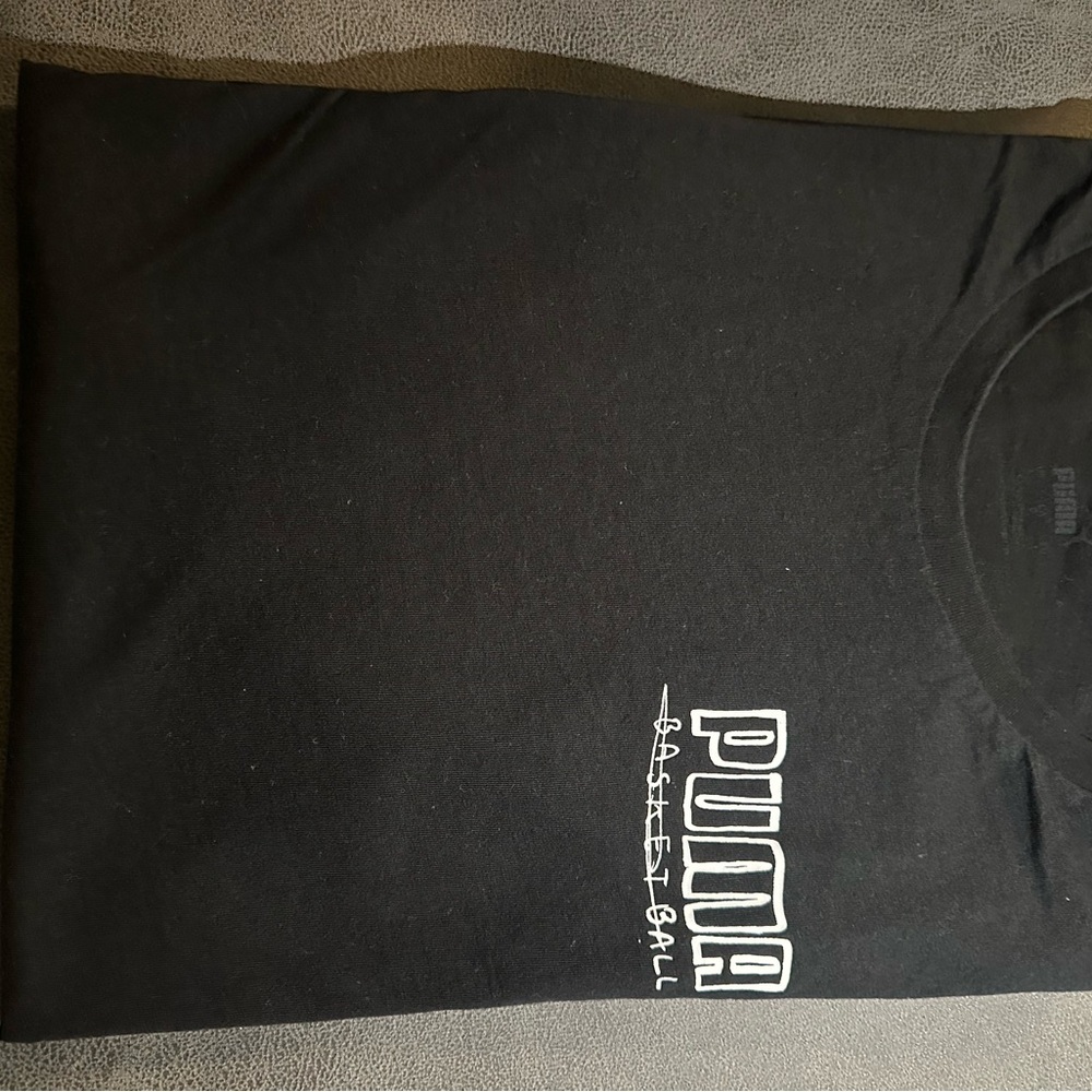 Puma Men's Black Graphic T-Shirt